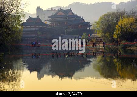 Zhejiang jinhua dongyang hengdian studios tourisme zones pittoresques Banque D'Images