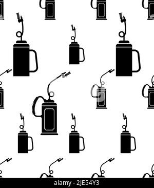 Icône de torche anti-goutte Schéma sans couture, Wildfire inflammation intentionnelle pot-de-feu préventif Illustration vectorielle Illustration de Vecteur