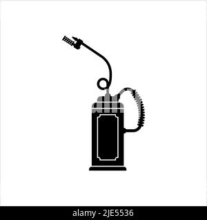 Icône de torche anti-goutte, feu de forêt, inflammation intentionnelle, pot-de-feu préventif, illustration vectorielle Illustration de Vecteur