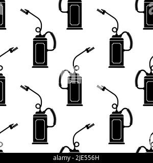 Icône de torche anti-goutte Schéma sans couture, Wildfire inflammation intentionnelle pot-de-feu préventif Illustration vectorielle Illustration de Vecteur