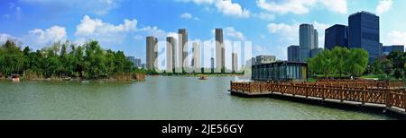 Zhejiang ningbo yinzhou yinzhou parc lac Banque D'Images