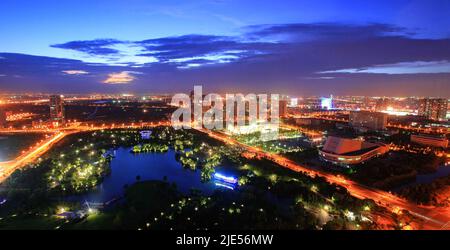 Zhejiang ningbo yinzhou yinzhou parc lac Banque D'Images