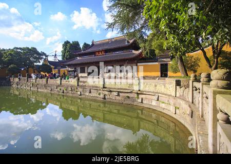 Vestiges culturels et sites historiques du temple d'Asoka, site pittoresque de Ningbo, Zhejiang Banque D'Images