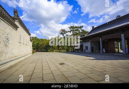 Vestiges culturels et sites historiques du temple d'Asoka, site pittoresque de Ningbo, Zhejiang Banque D'Images