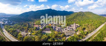 Vestiges culturels et sites historiques du temple d'Asoka, site pittoresque de Ningbo, Zhejiang Banque D'Images