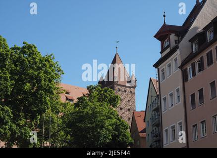 Château impérial de Nuernberger Burg à Nuremberg, Allemagne Banque D'Images