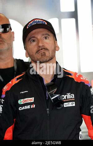 06/25/2022, TT circuit Assen, Assen, Grand Prix des pays-Bas 2022, sur la photo Max Biaggi Banque D'Images