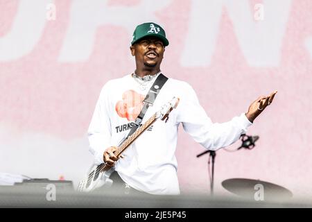 Landgraaf, pays-Bas 19 juin 2022 Turnstile en direct au Pinkpop Festival 2022 © Roberto Finizio/ Alamy Banque D'Images