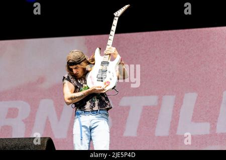 Landgraaf, pays-Bas 19 juin 2022 Turnstile en direct au Pinkpop Festival 2022 © Roberto Finizio/ Alamy Banque D'Images