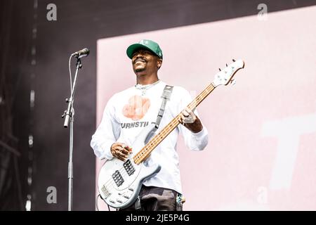 Landgraaf, pays-Bas 19 juin 2022 Turnstile en direct au Pinkpop Festival 2022 © Roberto Finizio/ Alamy Banque D'Images