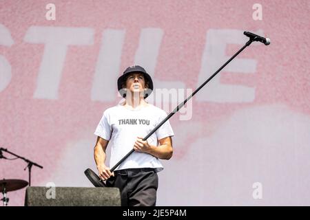 Landgraaf, pays-Bas 19 juin 2022 Turnstile en direct au Pinkpop Festival 2022 © Roberto Finizio/ Alamy Banque D'Images