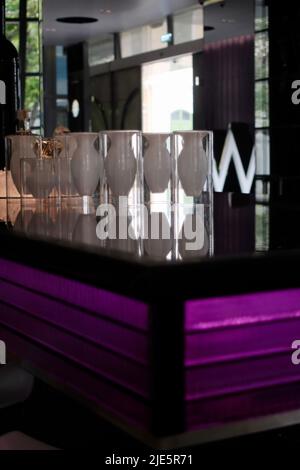 The Lounge at the W Hotel Chong Nonsi N S Sathorn Road, Silom, Bang Rak, Bangkok Thaïlande Banque D'Images