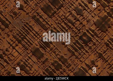 plaque métallique rouillée structurée Banque D'Images