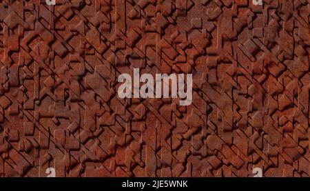 plaque métallique rouillée structurée Banque D'Images