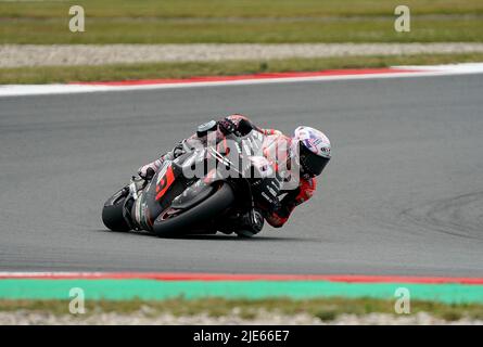 06/25/2022, TT circuit Assen, Assen, Grand Prix des pays-Bas 2022, sur la photo Aleix Espargaro d'Espagne, Aprilia Racing Banque D'Images