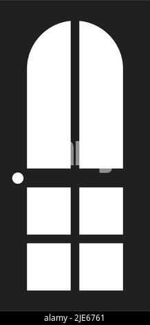 Modèle vectoriel d'inspiration pour le logo de porte Illustration de Vecteur
