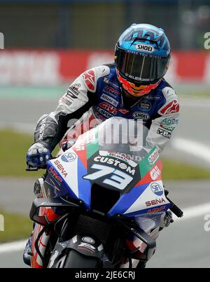 25 juin 2022, TT circuit Assen, Assen, Grand Prix des pays-Bas 2022, sur la photo Alex Marquez d'Espagne, LCR Honda Banque D'Images