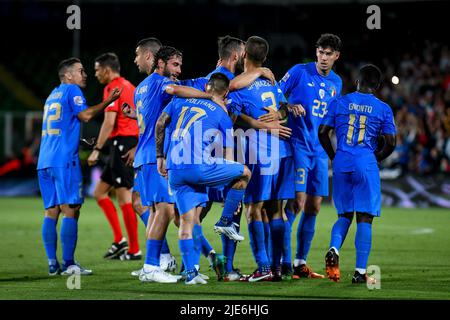 Cesena, Italie. 07th juin 2022. L'équipe italienne pendant l'Italie contre la Hongrie (archives de portraits), football UEFA Nations League match à Cesena, Italie, 07 juin 2022 crédit: Agence de photo indépendante/Alamy Live News Banque D'Images