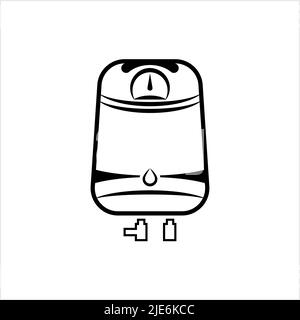 Icône geyser, Design Vector Art Illustration Illustration de Vecteur