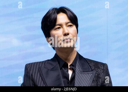 20 juin 2022 - Séoul, Corée du Sud : l'acteur sud-coréen Kim Nam-Gil, photocall lors d'une conférence de presse pour le film "Déclaration d'urgence" à Séoul, Corée du Sud, le 20 juin 2022. Le film sera sorti en Corée du Sud le mois d'août. (Photo de Lee Young-ho/Sipa USA) Banque D'Images