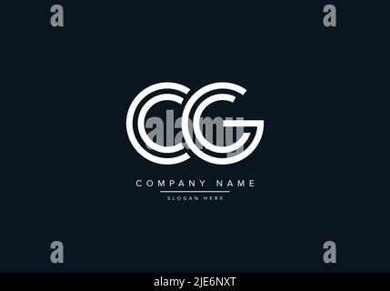 Alphabet lettre abstraite icône logo CG Illustration de Vecteur