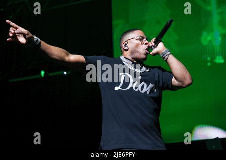 Inglewood, Californie, États-Unis. 14th juin 2022. Nelly se produit au YWCA Greater Los Angeles (YWCA-GLA) 2022, célébration du prix de la femme phénoménale, honorant les premiers intervenants au stade SOFI d'Inglewood, en Californie. Crédit: Sheri Determan Banque D'Images