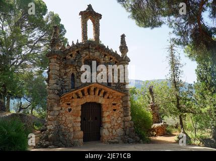 Chapelle sa Capelleta dans les montagnes de Tramuntana, à proximité de Soller Mallorca. Banque D'Images