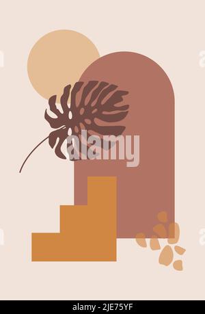 Design minimaliste tendance. Modèle pour logo, prospectus, présentation, carte-cadeau, Illustration de Vecteur