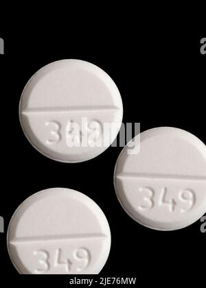Pilules opioïdes Banque D'Images