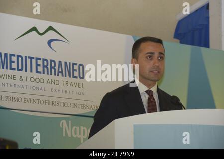 Naples, Italie. 25th juin 2022. Luigi Di Maio, homme politique italien au poste de ministre des Affaires étrangères depuis le 5 septembre 2019 au Mediterraneo Wine & Food and Travel à Castel dell'Ovo, Naples, Italie sur 25 juin 2022. (Photo de Mariano Montella/Pacific Press/Sipa USA) crédit: SIPA USA/Alay Live News Banque D'Images