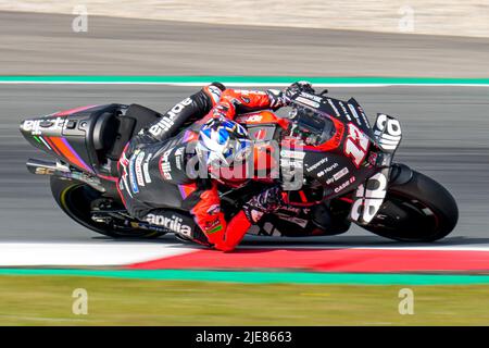 ASSEN, PAYS-BAS - JUIN 26: Maverick Vinales of Aprillia Racing et Espagne pendant le MotoGP des pays-Bas à TT Assen on 26 juin 2022 à Assen, pays-Bas. (Photo de Patrick Goosen/Orange Pictures) Banque D'Images