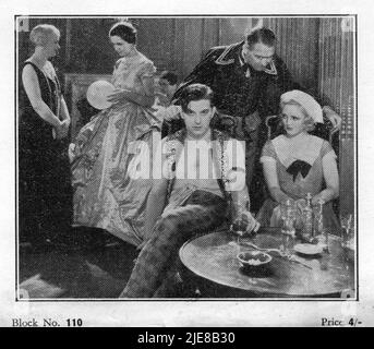 Photo publicité Bloc de HENRY KENDALL PERCY MARMONT et JOAN BARRY dans RICHE ET ÉTRANGE 1931 réalisateur ALFRED HITCHCOCK roman Dale Collins adaptation Alfred Hitchcock scénario Alma Reville et Val Valentine British International Pictures (BIP) / Wardour films Banque D'Images