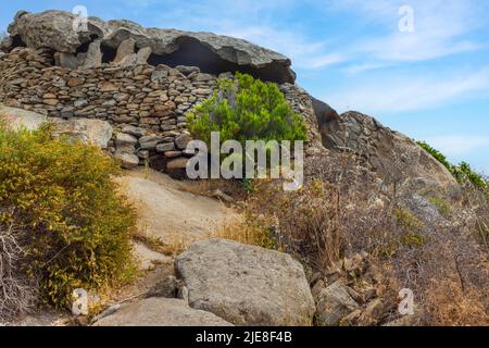 Via del Granito, San Piero, Campo nell'Elba, Elbe, Toscane, Italie Banque D'Images