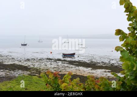 Angle Bay à marée basse, angle, Pembrokeshire, pays de Galles Banque D'Images
