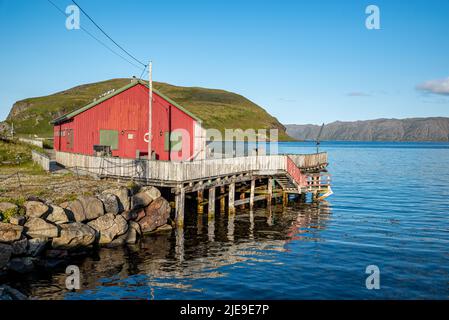 Kamøyvær, municipalité de Nordkapp, Norvège Banque D'Images