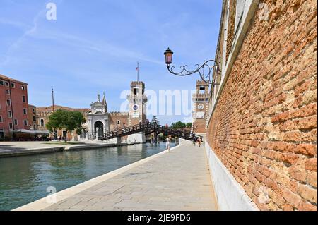 Venise, Italie. 17 juin 2022. L'Arsenal vénitien (Arsenale di Venezia) Banque D'Images
