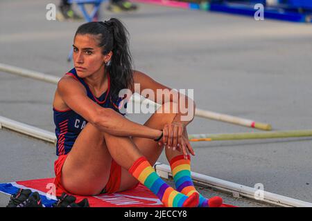 Rieti, Italie. 26th juin 2022. Roberta Bruni (ITA) Carabinieri pendant Campionati Italiani Assoluti di Atletica Leggera (day2), Athlétisme italien à Rieti, Italie, 26 juin 2022 Credit: Independent photo Agency/Alay Live News Banque D'Images