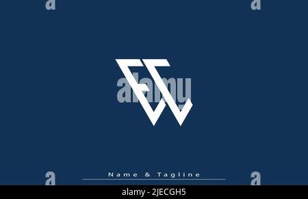 Lettres de l'alphabet initiales Monogram logo EC , ce Illustration de Vecteur