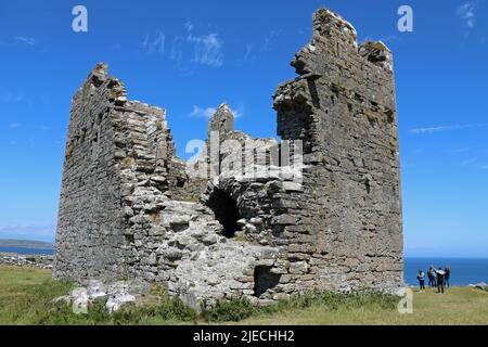 Vestiges du château de Furmina sur Inisheer Banque D'Images