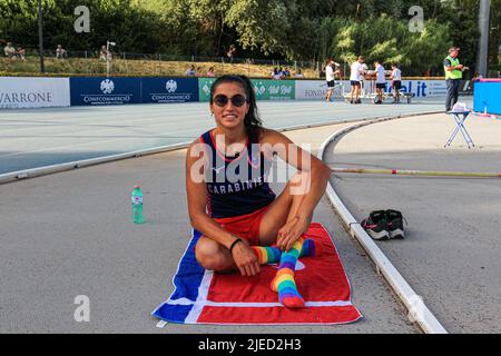 Rieti, Italie. 26th juin 2022. Roberta Bruni (ITA) Carabinieri pendant Campionati Italiani Assoluti di Atletica Leggera (day2), Athlétisme italien à Rieti, Italie, 26 juin 2022 Credit: Independent photo Agency/Alay Live News Banque D'Images