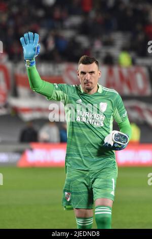 Buenos Aires, Arg - 27 juin. Franco Armani de River plate lors d'un match de la Ligue de FP entre River et Lanús à Estadio Monumental. Banque D'Images