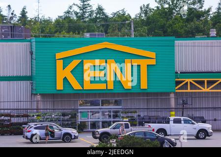 Avant du magasin KENT. KENT est une chaîne de magasins de détaillants pour l'électricité, le mobilier, le décor, les planchers, HALIFAX, NOUVELLE-ÉCOSSE, CANADA - JUIN 2022 Banque D'Images