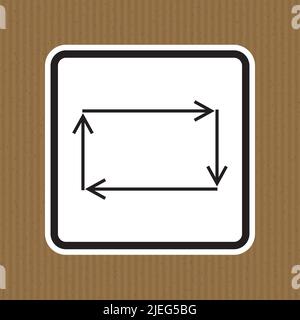 Symbole de cycle automatique, illustration vectorielle, isoler sur l'étiquette de fond blanche. EPS10 Illustration de Vecteur