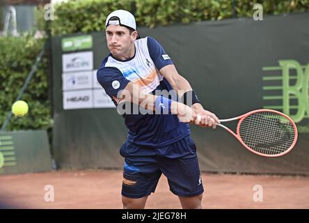 Aspria Harbour Club, Milan, Italie, 26 juin 2022, 26/06/2022-ATP challenger tour 2022 milan-Aspria tennis Cup-Singles final&#XA;Francesco Passaro(ITA) Banque D'Images