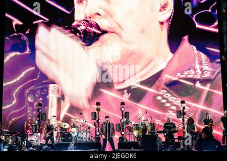 Ancona, Italie. 26th juin 2022. Vasco Rossi et son groupe se sont produits sur scène pendant Vasco Live, concert de musique de chanteur italien à Ancona, Italie, 26 juin 2022 crédit: Agence de photo indépendante/Alamy Live News Banque D'Images