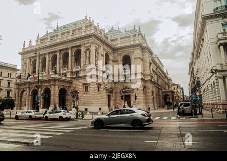 Opéra national hongrois, Budapest, Andrássy út 22, 1061 Hongrie Banque D'Images