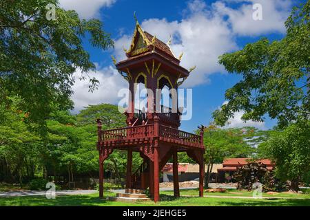 Repikas, Nachbauten der Sehenswürdigkeiten von Thailand in Ancient City, Muang Buran, Chinesischer Tempel, Stupa, Pagode, Arbeiterdenkmal, Banque D'Images