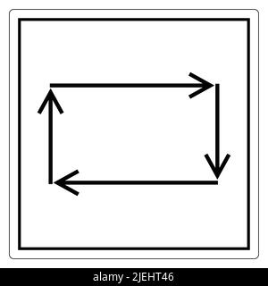 Symbole de cycle automatique isoler sur fond blanc,Illustration vectorielle EPS.10 Illustration de Vecteur