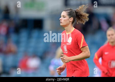 LEEDS - Dominique Janssen des femmes néerlandaises pendant le match amical entre l'Angleterre et les pays-Bas au stade Elland Road sur 24 juin 2022 à Leeds, Royaume-Uni. ANP GERRIT VAN COLOGNE Banque D'Images