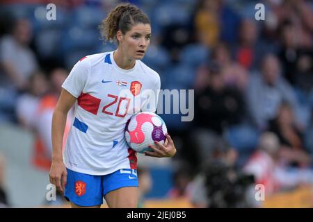 LEEDS - Dominique Janssen des femmes néerlandaises. Pendant l'amicale internationale des femmes entre l'Angleterre et les pays-Bas au stade Elland Road sur 24 juin 2022 à Leeds, Royaume-Uni. ANP GERRIT VAN COLOGNE Banque D'Images